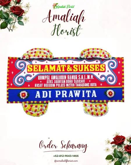 Papan Bunga Ucapan Selamat Siatas Barita